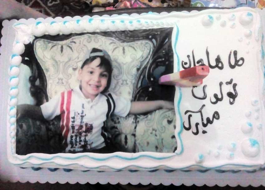 کیک تولد پسرگلم آقای محمدطاها کاظم زاده 