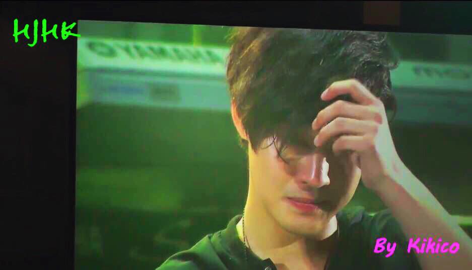 Crying Hyun Joong in Makuhari Concert From Gemini Tour By Kikico