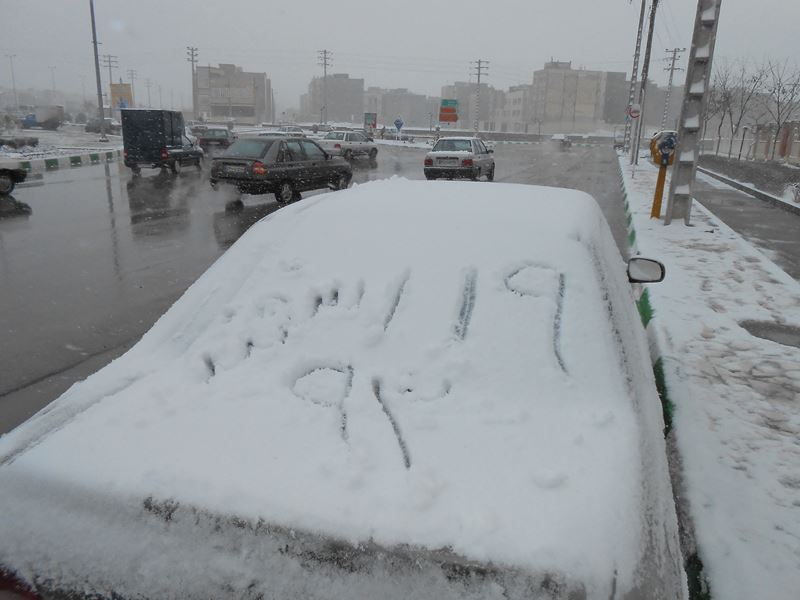 بارش برف امروز در مشهد-19 اسفند1393