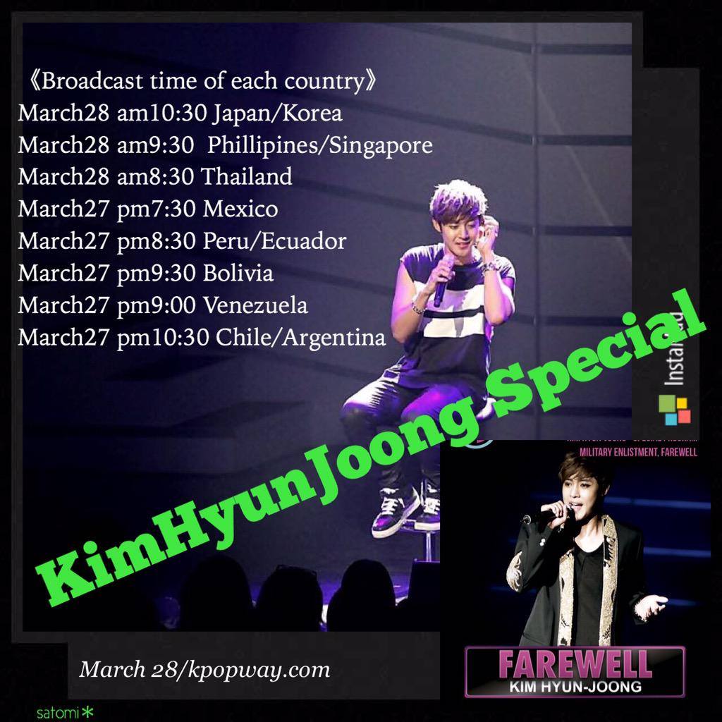 Farewell Kim Hyun Joong Special in Kpopway