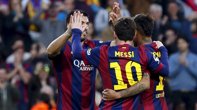 بارسلونا 6-0 ختافه - گل های بازی (لالیگا اسپانیا فصل 2014/15)