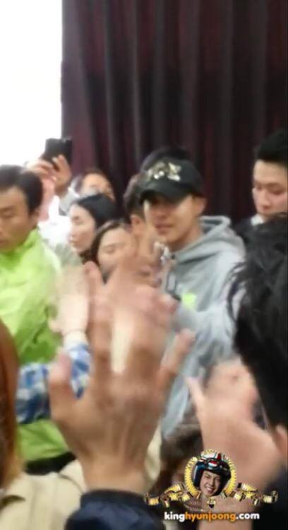 Hyun Joong Was Greeted in The GEMINI Members