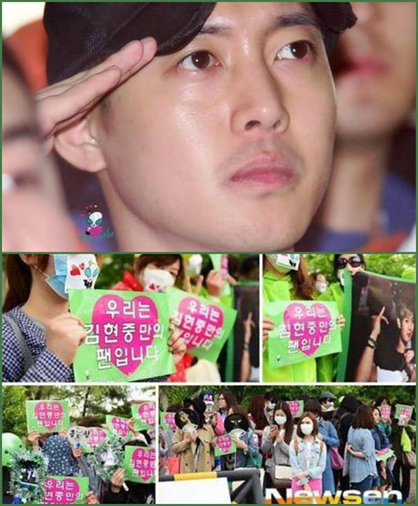 [Media Photo] Kim Hyun Joong Military Enlisted at a Camp in Gyeonggido [15.05.12]