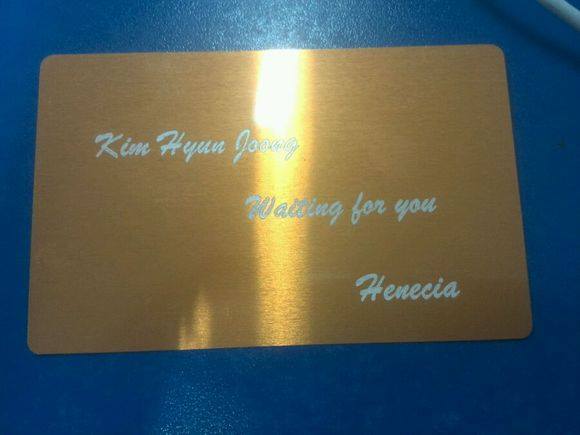 Laser Engraved Lettering to The Table Slightly For KHJ in Army - We Are Waiting for You