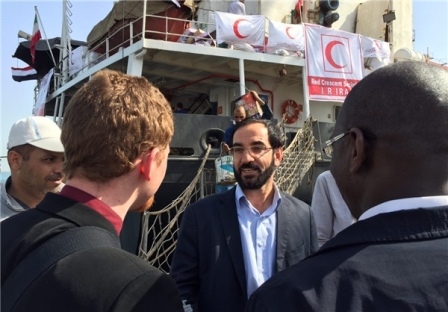 کشتی کمکهای انسان دوستانه ایران به سوی یمن 