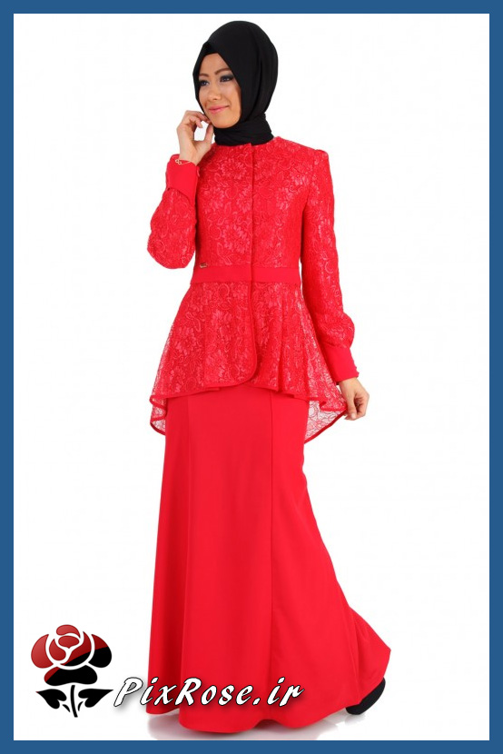 مدل لباس دانتل شیک اسلامی