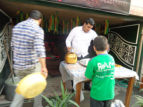 ايستگاه صلواتي جشن نيمه شعبان هيئت زوارالحسين(ع)