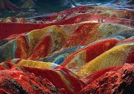 کوههای رنگارنگ در چین