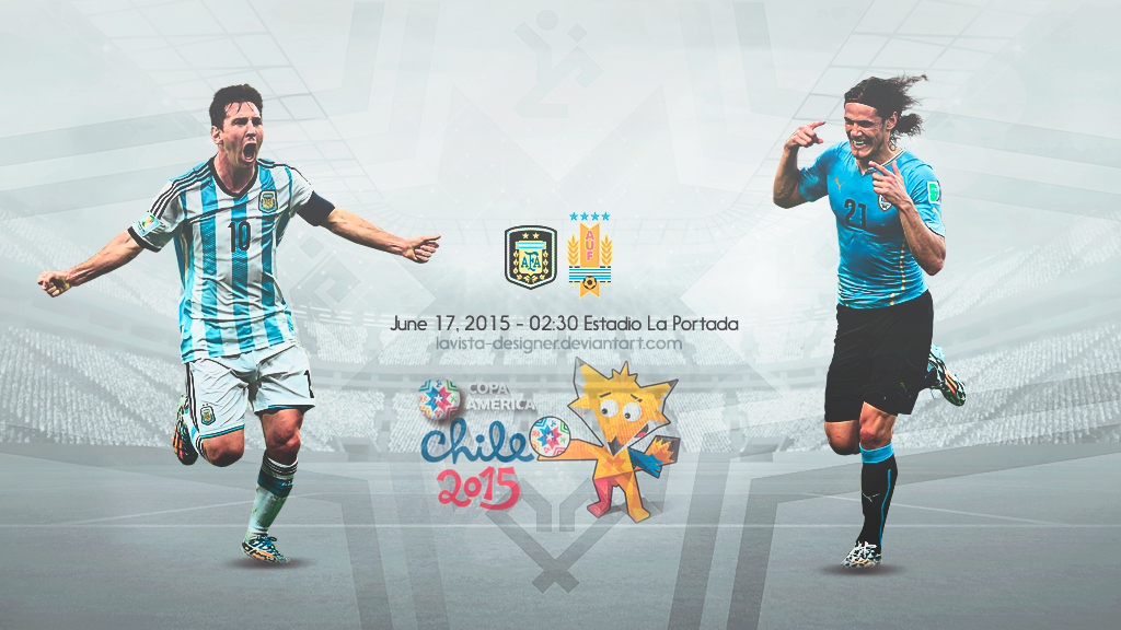 پوستر اختصاصی موج فوتبال؛ پیش بازی آرژانتین و اروگوئه کوپا آمریکا 2015