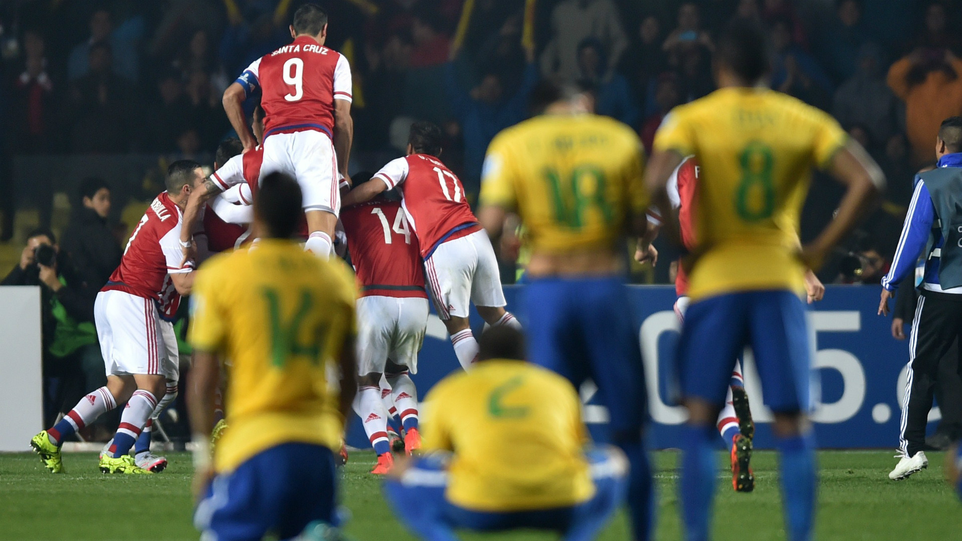 برزیل (3)1-1(4) پاراگوئه؛ صعود پاراگوئه در ضربات پنالتی