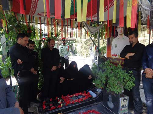 عکس های مراسم گرامیداشت سومین سالگرد شهادت شهید استواردوم محمد علی دولت آبادی در بهشت زهرا(س)