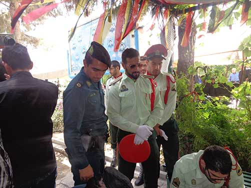 گرامیداشت سومین سالگرد شهادت استواردوم محمد علی دولت آبادی با حضور روساء وپرسنل محترم نیروی انتظامی وخانواده شهید دولت آبادی