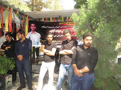 گرامیداشت سومین سالگرد شهادت استواردوم محمد علی دولت آبادی با حضور روساء وپرسنل محترم نیروی انتظامی واقشارمختلف مردم وخانواده شهید دولت آبادی