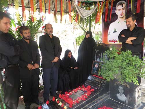 گرامیداشت سومین سالگرد شهادت استواردوم محمد علی دولت آبادی با حضور روساء وپرسنل محترم نیروی انتظامی وخانواده شهید دولت آبادی