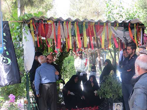 گرامیداشت سومین سالگرد شهادت استواردوم محمد علی دولت آبادی با حضور روساء وپرسنل محترم نیروی انتظامی وخانواده شهید دولت آبادی