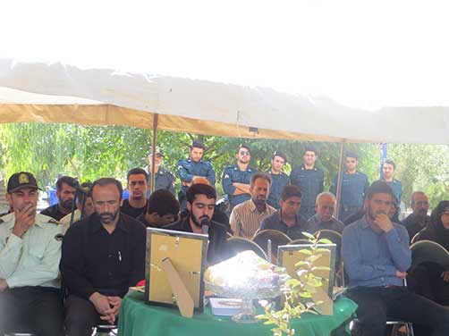 گرامیداشت سومین سالگرد شهادت استواردوم محمد علی دولت آبادی با حضور روساء وپرسنل محترم نیروی انتظامی وخانواده شهید دولت آبادی