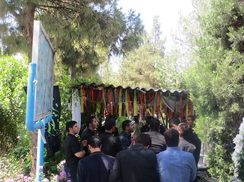 عکس های بچه های هیئت زوارالحسین(ع) در مراسم گرامیداشت شهید محمد علی دولت آبادی، بهشت زهرا(س)