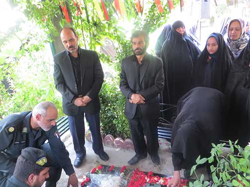 گرامیداشت سومین سالگرد شهادت استواردوم محمد علی دولت آبادی با حضور روساء وپرسنل محترم نیروی انتظامی واقشارمختلف مردم وخانواده شهید دولت آبادی