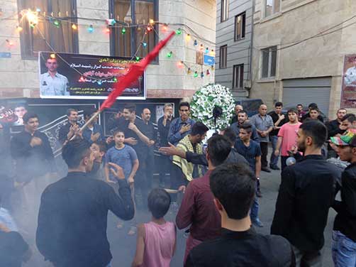 مراسم هيئت زوارالحسين(ع)به مناسبت سومين سالگرد شهادت سرباز رشيد اسلام شهيد محمد علي دولت آبادي