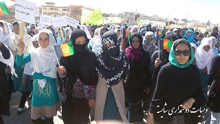 گردهمایی اعتراضی مردم و نمایندگان دایکندی در کابل برضد کنفرانس خیانت به سرنوشت مردم دایکندی
