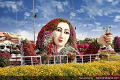 عکسهای از بزرگترین باغ گل جهان در دوبی