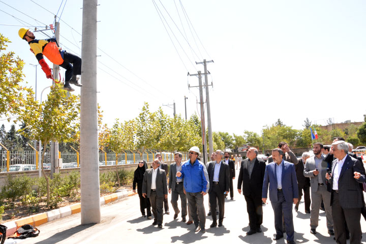 رضا نیک پیام، ایمنی برق،بازدید استاندار ،Reza Nikpayam