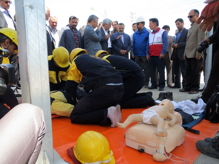 رضا نیک پیام، ایمنی برق،بازدید استاندار ،Reza Nikpayam