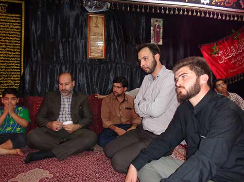 مراسم معنوی هیئت فاطمیون درحسینه شهید محمد علی دولت آبادی