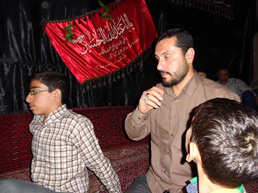 مراسم معنوی هیئت فاطمیون درحسینه شهید محمد علی دولت آبادی