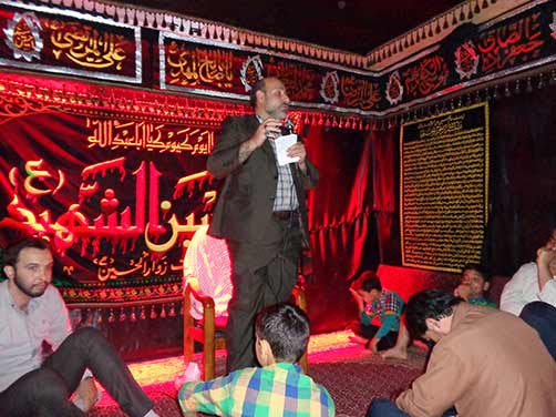مراسم معنوی هیئت فاطمیون درحسینه شهید محمد علی دولت آبادی