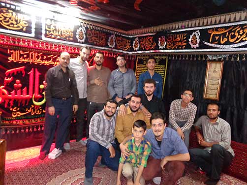 مراسم معنوی هیئت فاطمیون درحسینه شهید محمد علی دولت آبادی
