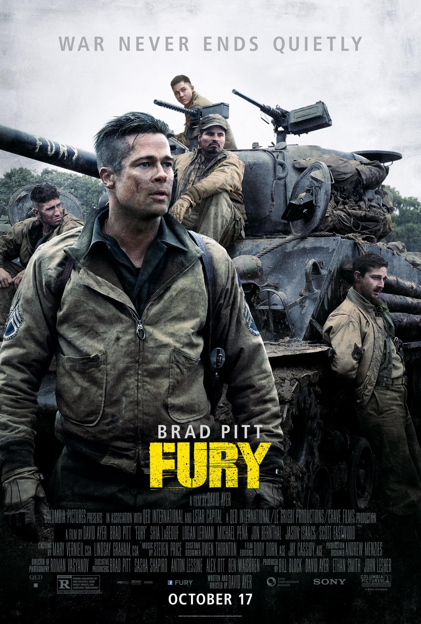 فیلم جنگی Fury 2014