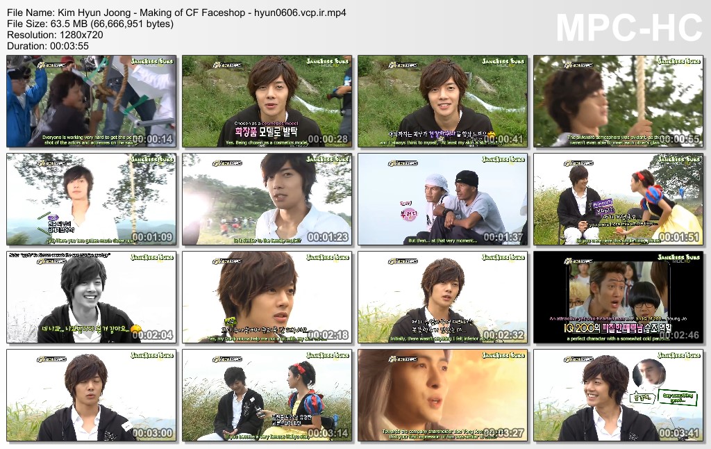 Kim Hyun Joong - Making of CF Faceshop