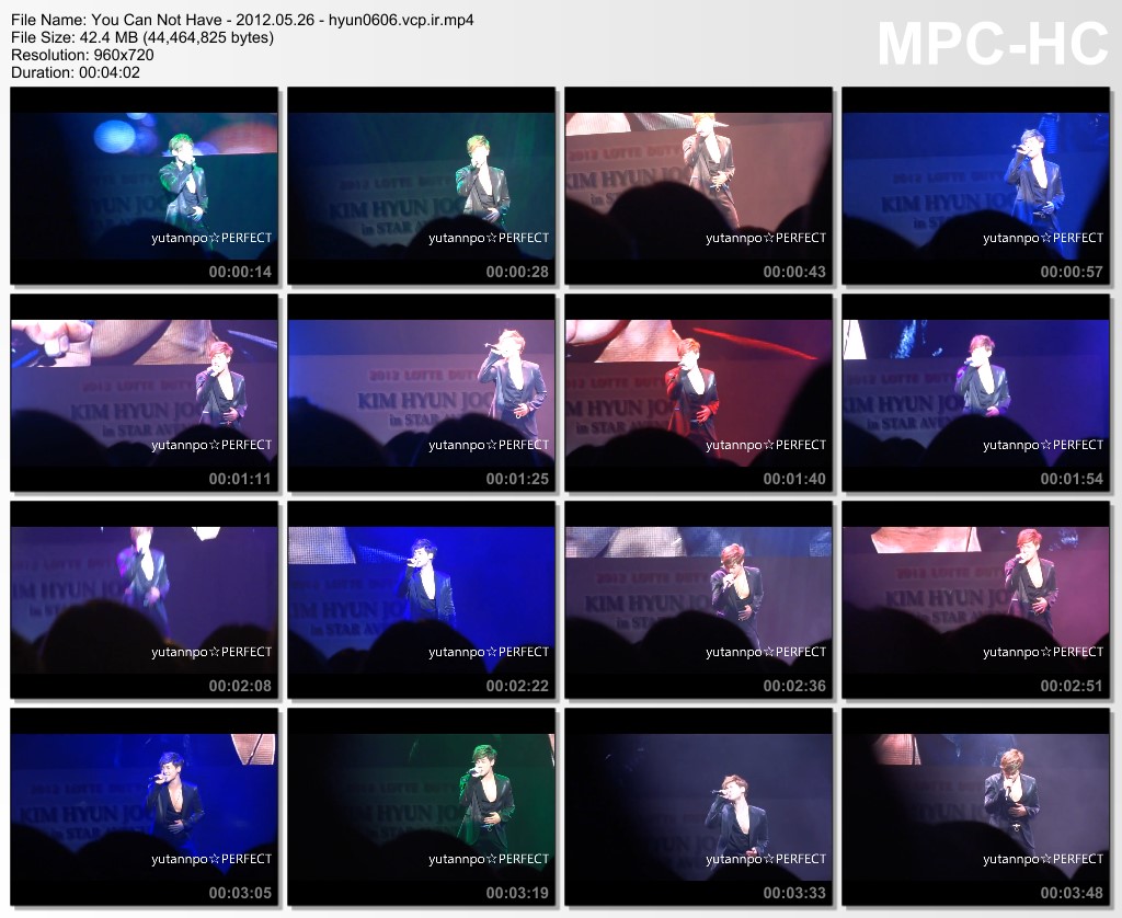 [Yutannpo Perfect Fancam] Kim Hyun Joong - You Can not Have [2012.05.26]