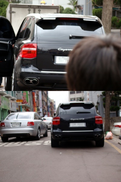 Photo - Kim Hyun Joong Car - Porsche Cayenne GTS - 2010.03.21