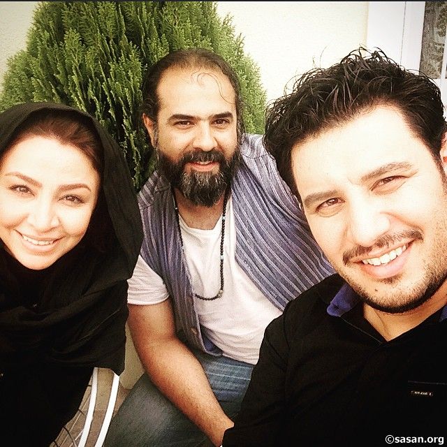 جواد عزتی و همسرش