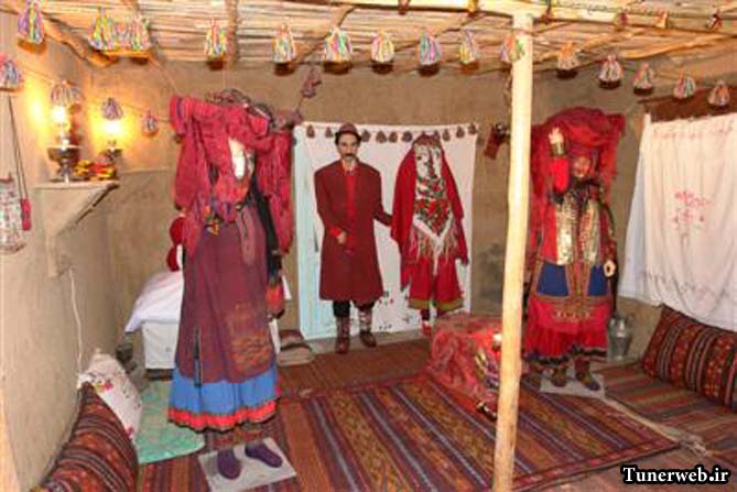 تصویری از غرفه آداب رسوم و ازدواج موزه ی مردم شناسی شهرستان کلات نادر