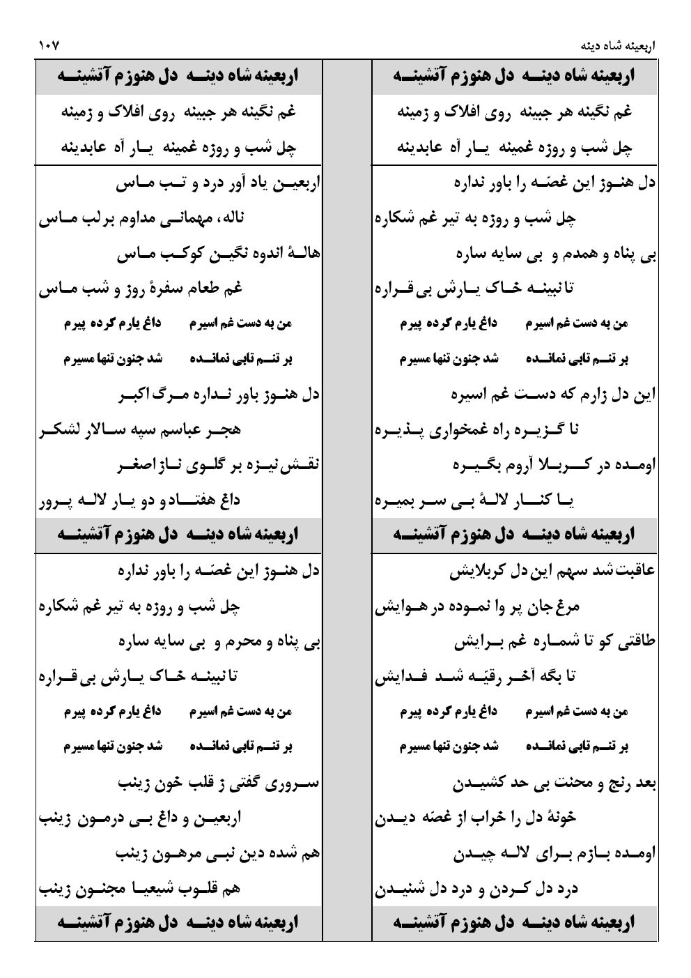 اربعینه شاه دینه