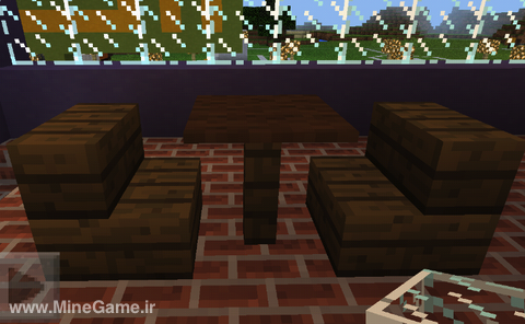 چگونه در minecraft میز و صندل بسازیم؟