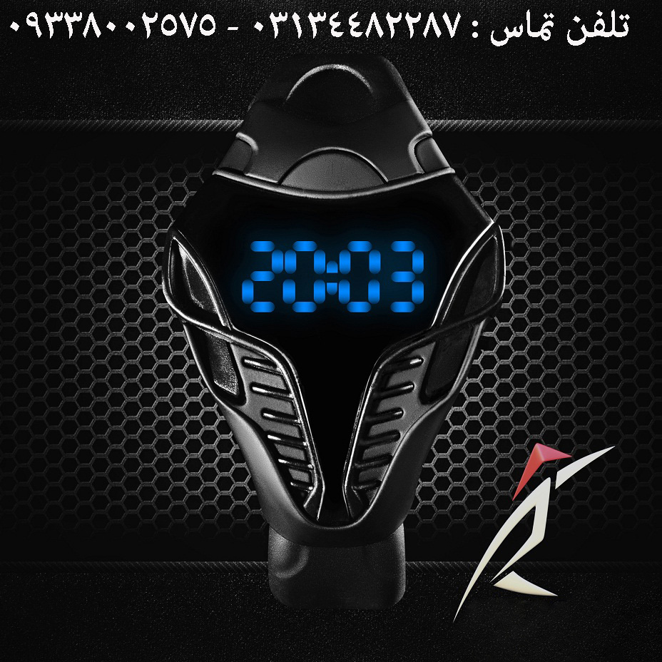 ساعت مچي led كبري