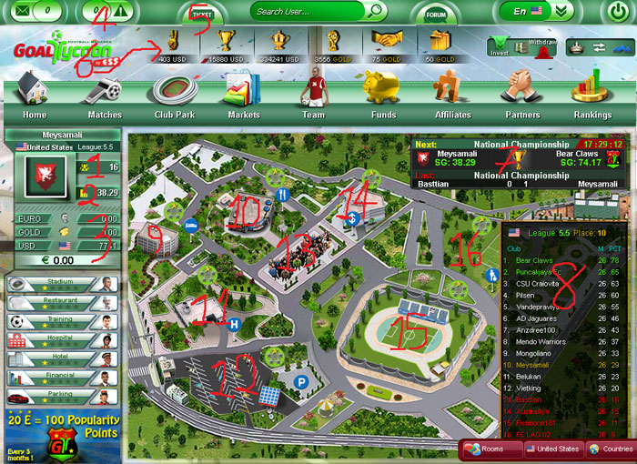 بازی Goaltycoon