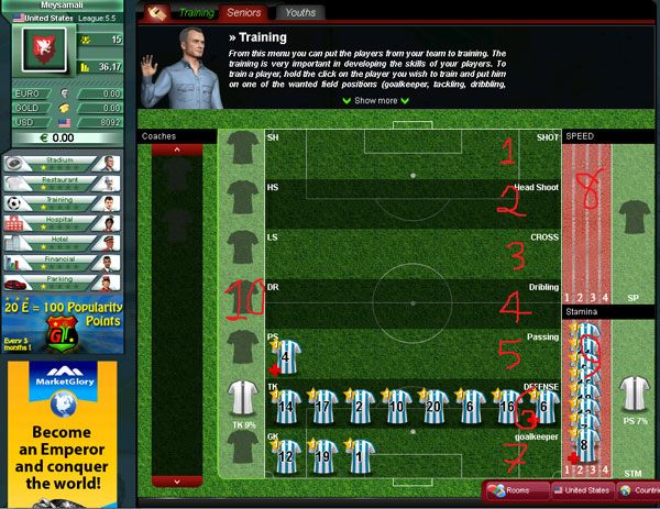 کسب درآمد از مدیریت فوتبال Goaltycoon