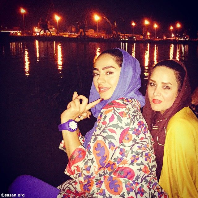 عکس سمانه پاکدل و همسر برادرش