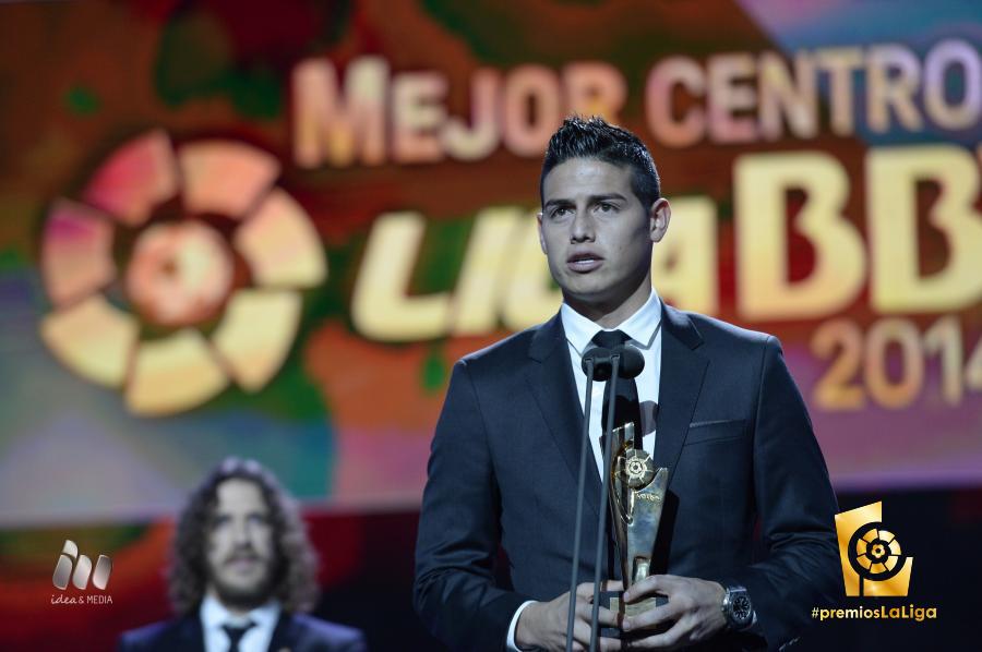 جیمز رودریگز بهترین هافبک فصل 2014/15 لالیگا اسپانیا شد
