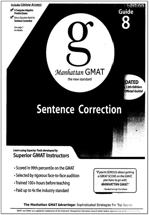 دانلود کتاب Sentence Correction GMAT
