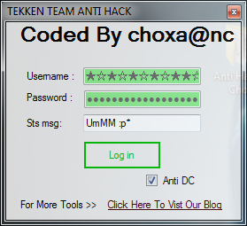 source - TEKKEN Team Anti hach By Choxa Full Source In c# Untitled