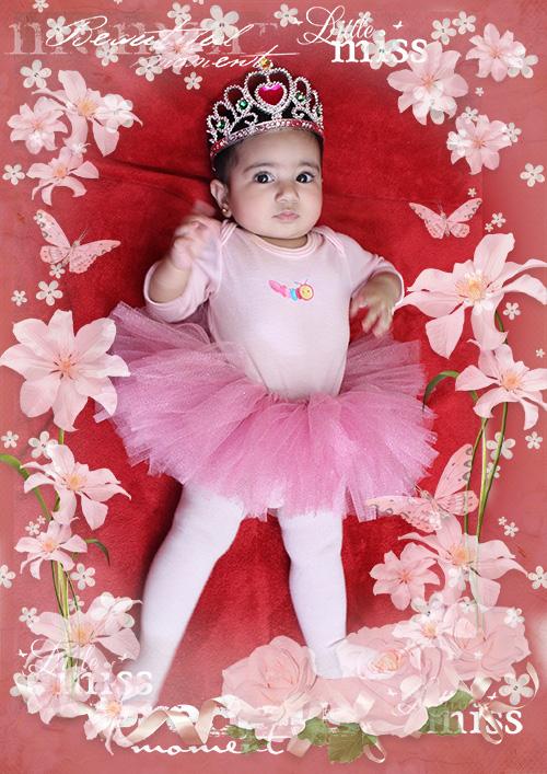  little_princess Frame_for_Photoshop_Luxury_Roses_in_a_blaze_of_gold Children_Frame baby face photo kids photography mom stodiuo آتلیه مامان نفیس عکس 6 ماهگی حلما  