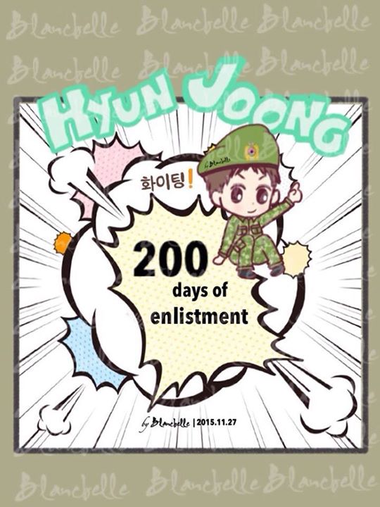 [blancbelle Fanart] Hyun Joong 200 days in Army [2015.11.27]