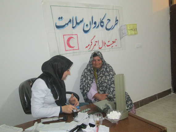 اعزام کاروان سلامت هلالاحمر به مناطق محروم شهرستان گرمه