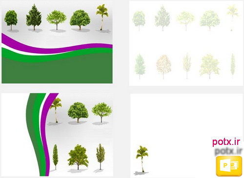 قالب پاورپوینت درختان